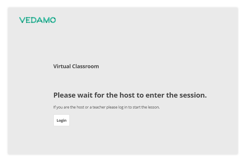 Room activate and deactivate functionality: participant's screen before entering the session (automatically)